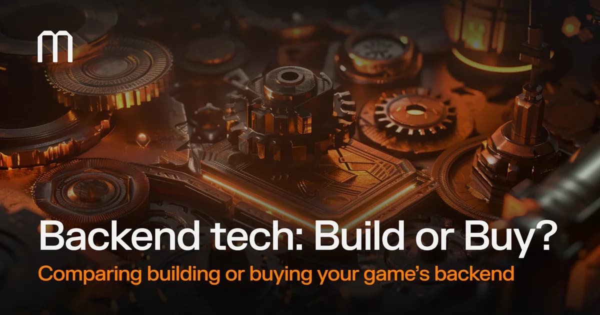 Build vs Buy: Should You Build Your Own Game Backend?