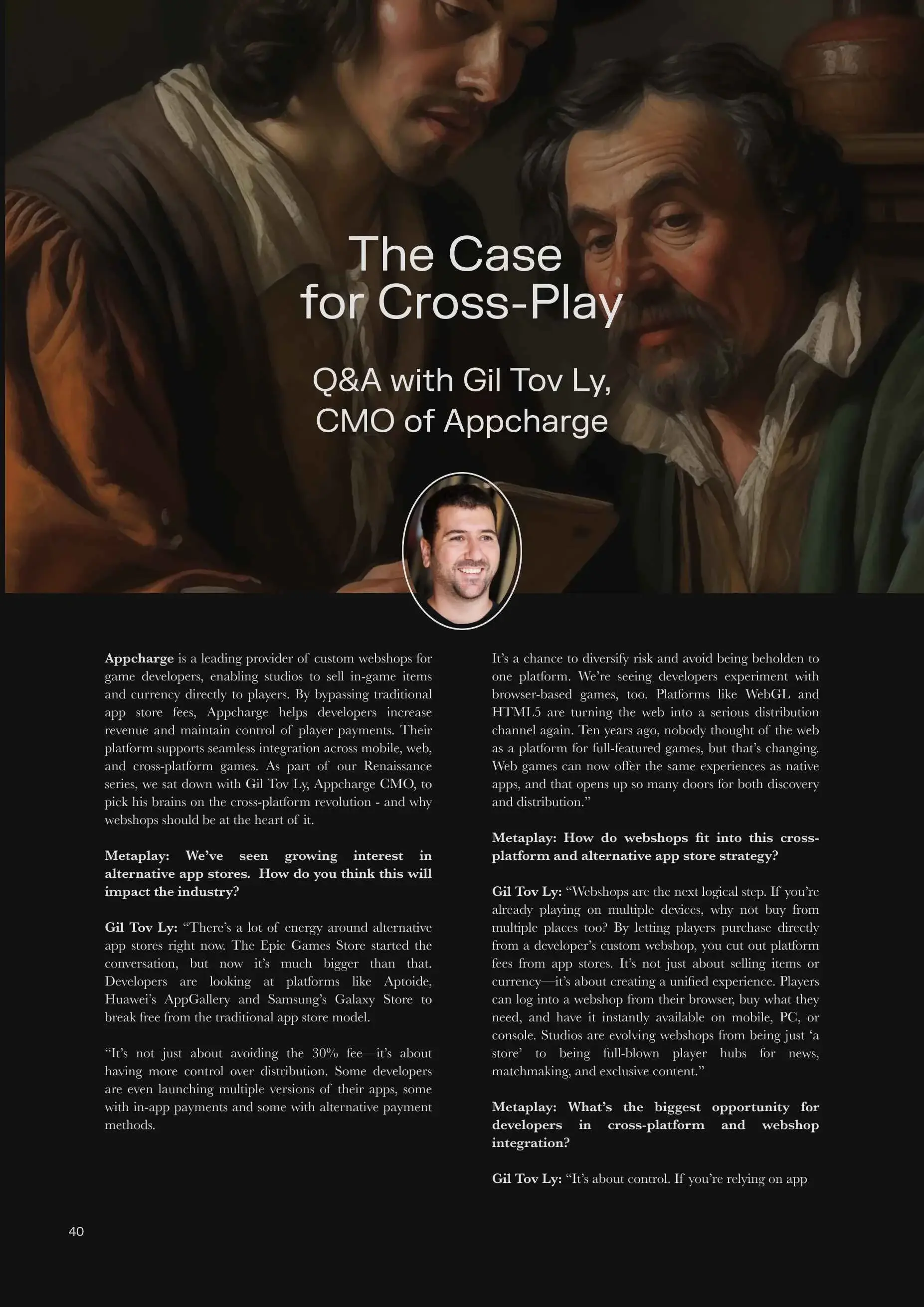 Q&A with Gil Tov Ly, CMO of Appcharge