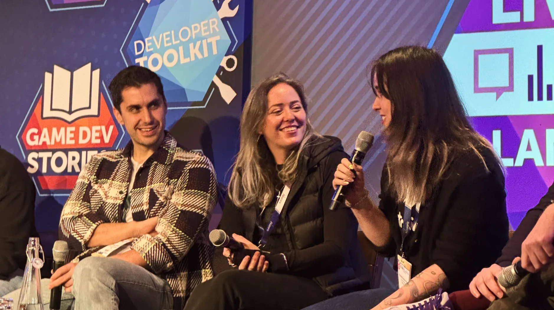 Panelists discussing LiveOps strategies