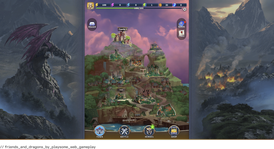 Web gaming landscape